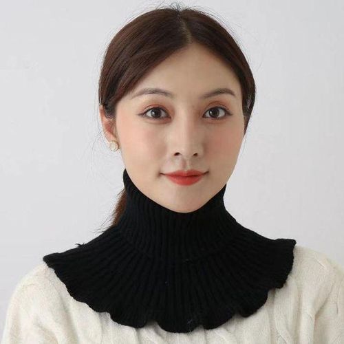 product_image_name-Fashion-Women Warm Knitted Fake Collar Thicken Turtleneck False Scarves Detachable Neck Scarf-6