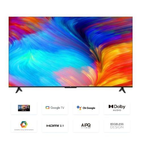 TCL 55" - 55P635 - UHD 4K Google Smart TV - HDMI - Black - Black