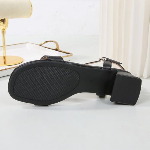 Fashion Ladies Block Heel-Brown - image 6