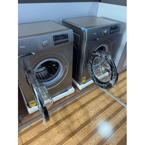 product_image_name-TCL-8Kg Front Load Washing Machine  - Silver-2