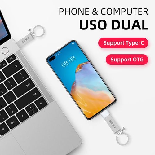 product_image_name-EAGEAT-Eaget Pen Flash Drive 3.0 64GB - Metal OTG Micro USB Type-C-2
