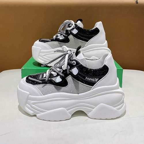 Shop Generic White Black 3autumn Breathable Sneakers Women Hidden Increasing Sports Shoes 2022 2253