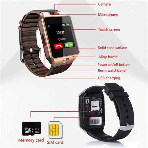 product_image_name-Generic-Smart Watch Camera Waterproof SIM Card Wrist Watch-2