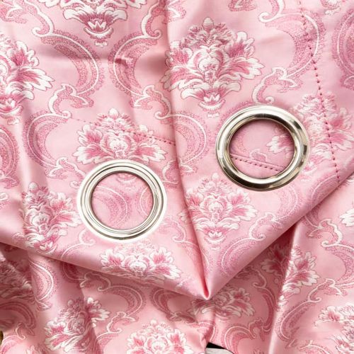 product_image_name-Premium-2 Piece Curtain Set – Stylish Window Curtains (1 Pair) - Pink-2