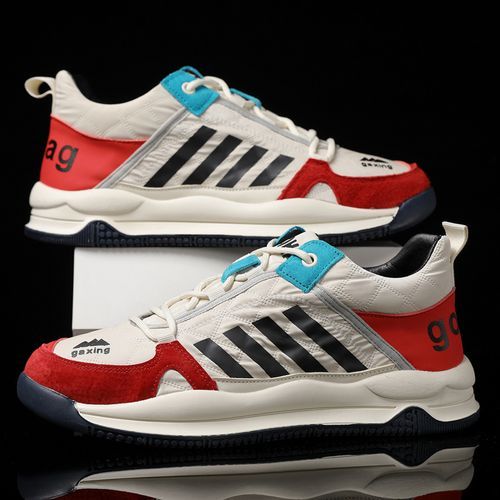 Shop Generic Thick-soled Men's Shoes Sports Shoes Men's Soft Casual Sneakers Red Online | Jumia Ghana