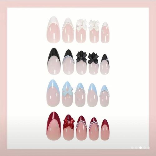 product_image_name-Generic-96pcs Medium Almond Press On Nails with Elegant & Chic Design for Women-2