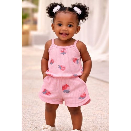 product_image_name-Generic-Girls Spaghetti strap tank top and shorts 2pc -1