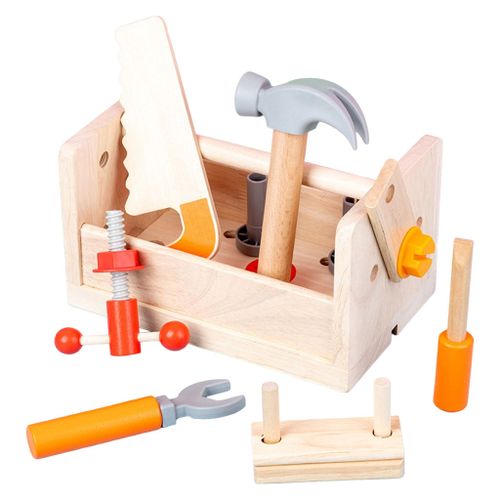 Shop Generic Montessori Wooden Toolbox Toy Screw Assembly Accessory Play  Set for Online