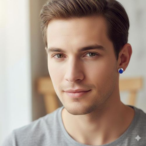 product_image_name-Generic-Crystal Stud Earrings Set – Classic Round Stainless Steel Earrings (3 Pairs, Mixed Colors)-6