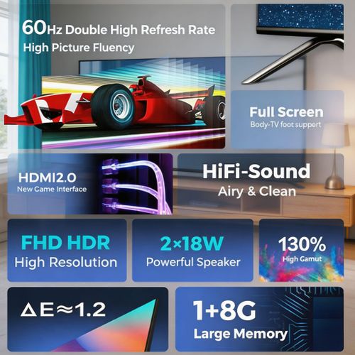 WEYON 55 Inch Android 14 LED TV WiFi HDMI USB YouTube Google Play - image 8