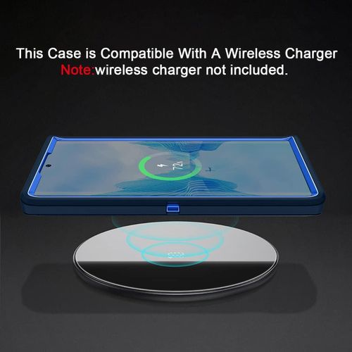 product_image_name-Generic-Tough Armor Shell for Samsung S22 Ultra 3-in-1 Durable Protective Cover - Navy Blue-5