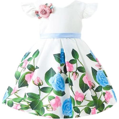 product_image_name-Fashion-Toddler Girls  Floral Prints Dress, Dance Party Princess Dresses ,girl Clothes Dresses,Cute Dresses for Kids 7-8 Fancy Toddler Girl-1