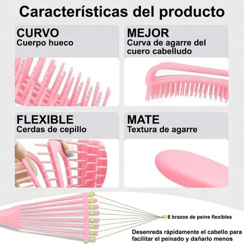 product_image_name-ARHANORY-11pcs/Set Hair Brush Set Portable Spray Refillable Bottles Kit Hair Styling Set Brush Comb Braiding Tool-4