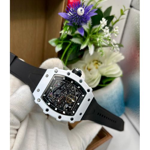 product_image_name-Quartz-Boy's Fashion Sport/Casual Wristwatch Stylish-Outdoor/Club Fun Elegant Silicone with Metal Case/Business Versatile Watch - Waterproof  (Black/White)-1