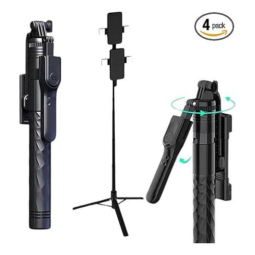 product_image_name-Generic-K28P Portable Selfie Tripod Stand - Black-4
