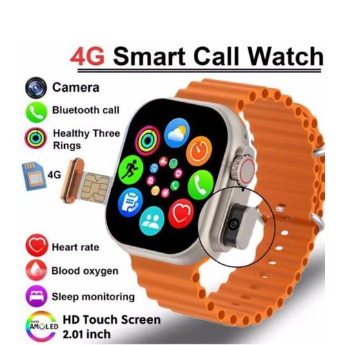product_image_name-Generic-Bw9 Pro Online Edition Camera Smartwatch with sim - Multicolor-2