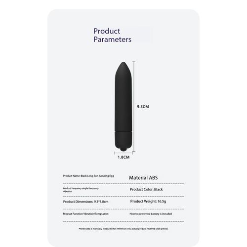 product_image_name-Generic-Mini ten frequency pointed frosted eldest son bullet vibrator, female egg vibrator-Rose red and black-8