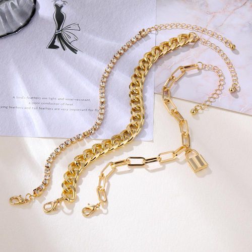 product_image_name-Fashion-European and American-Style Gold Multi-Layer Bracelet Retro Minimalist Fringe Jewelry Women's Accessories-3