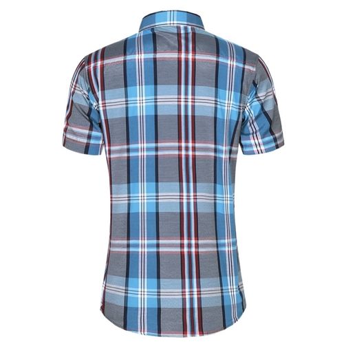 product_image_name-White Label-Checkered Short Sleeve Shirt - 3  Pieces - Multicolour-3