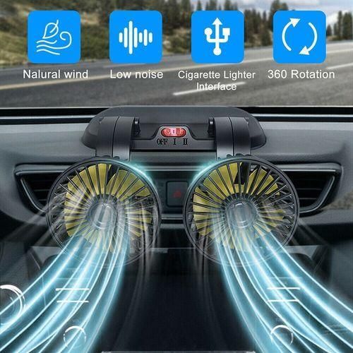 product_image_name-VIC-5V 12V 24V Dual Head Car Fan 360° Rotation Car Auto Air Cooling Fan USB Air Circulation Fans-2