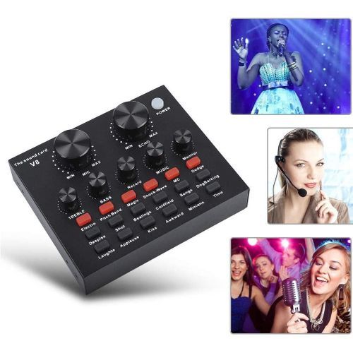 V8 Música Acessórios Durável Multifunções KTV Telefone Jogos Para PC  Computador Engraçado Live Sound Card Fácil Instalar Voice Changer -  AliExpress