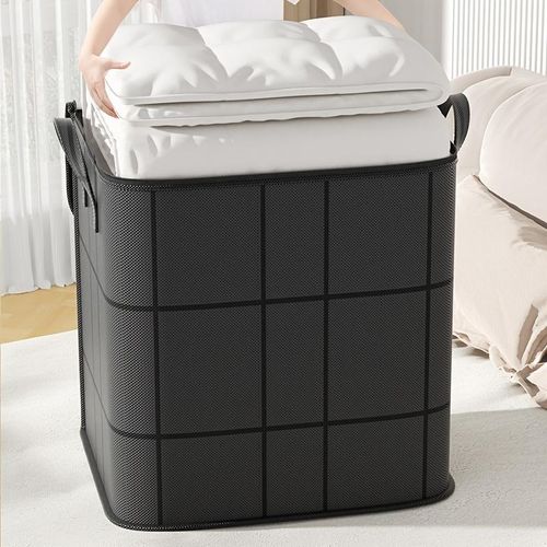 product_image_name-Generic-Folding wardrobe storage bag, large capacity storage box, household double zipper with handle for clothing and bedding sorting bag-7