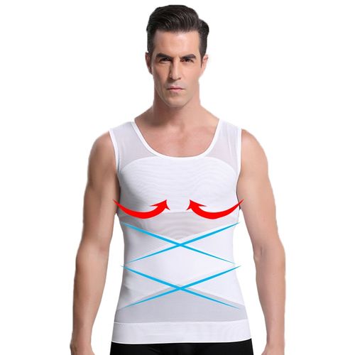 Men's Slimming Body Shaper Gynecomastia Shirt Posture Corrector