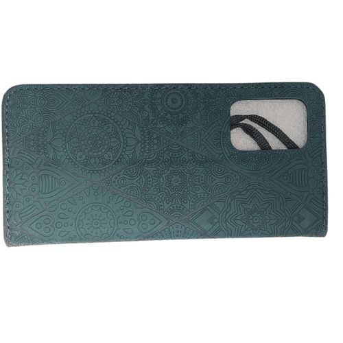 product_image_name-Generic-Ethnic Embossed Leather Case For Samsung Galaxy A72 4G/5G - Green-2