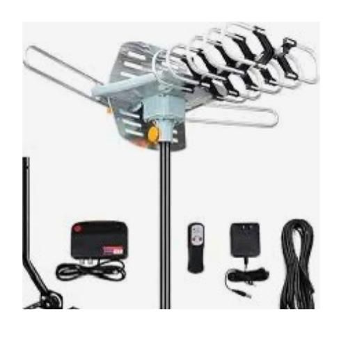 White Label  HDTV Digital Outdoor Antenna - Black