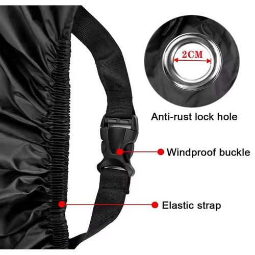 Generic Motorcycle Cover / Protective Rain And Dust Cover For Motorcycle+Motorcycle/Bicycle Chain Lock - image 3