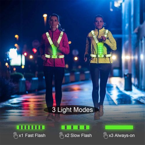 Shop Generic LED Reflective Vest Running Gear, High Visibility Running  Online