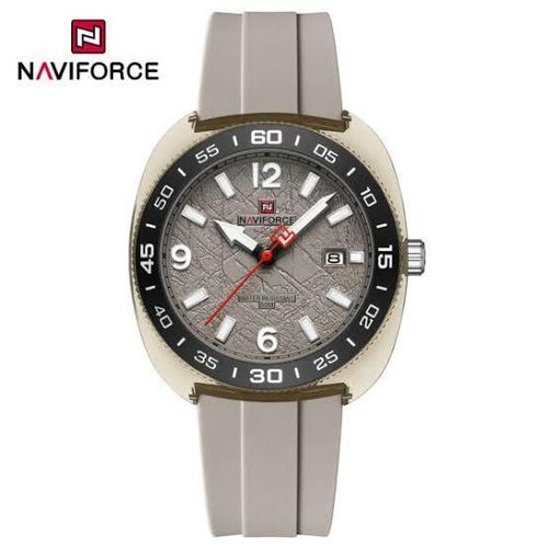 Naviforce Analog Silicone Strap Grey - NF7132