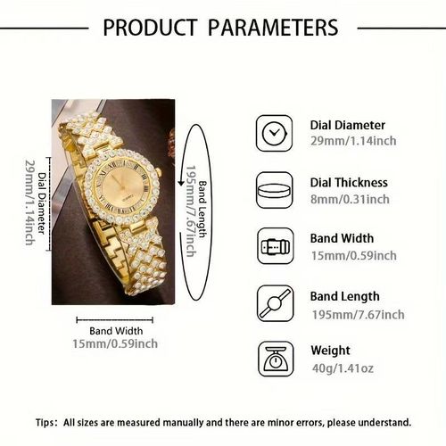 product_image_name-Fashion-New model for 2026 Ladies Dating Set Gift Simple Watch Bracelet 5-piece Set-5