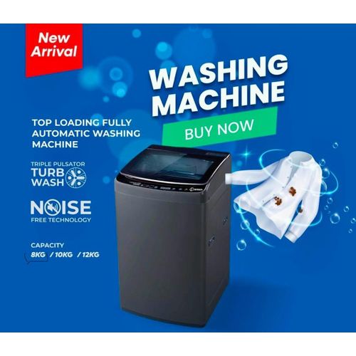 product_image_name-Sigma-10.5kg Top Load Washing Machine – Quick Wash, Air Dry, Power Memory-Grey-2