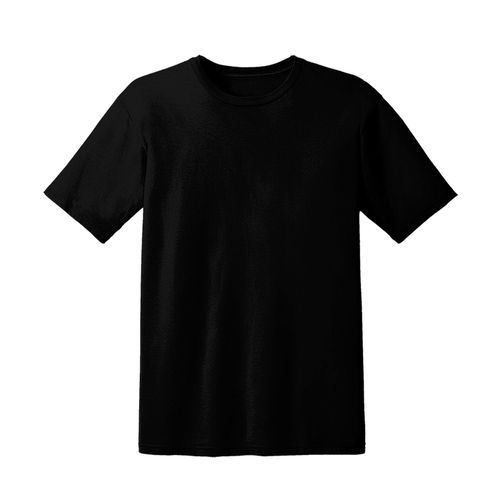 Shop White Label Round Neck Short Sleeve T-Shirt - Black Online