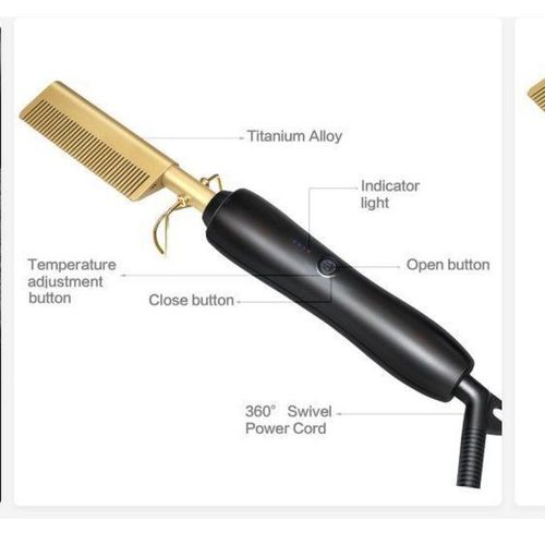 product_image_name-Genetic-Hot Hair Straightener Comb Fast Heating -Gold-4