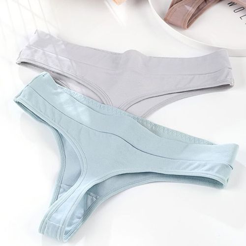 Shop Fashion 3Pcs/Lot Women's Cotton Thong Panties String Women