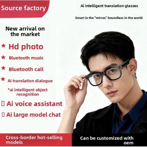 Generic Smart Ai glasses Touch Button Control TR,PC Frame for Call Song Recognition ai glasses with camera - image 2