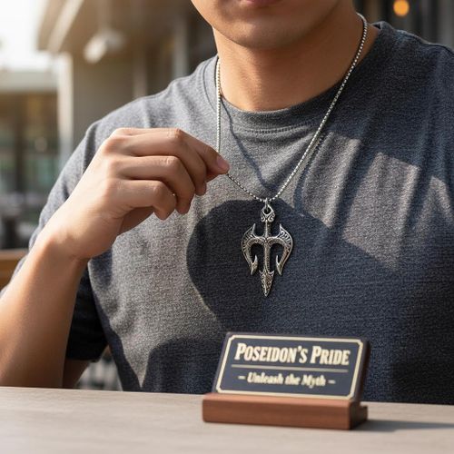 product_image_name-Fashion-ASCENT Men Necklace Vintage Titanium Steel Trident Pendant Chain– Silver Designer Necklace-4