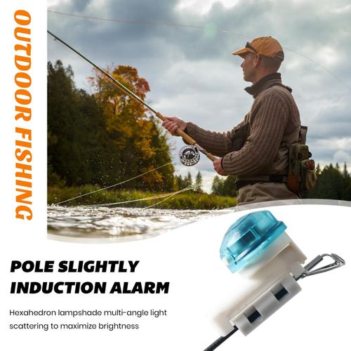 Shop Generic Fishing Alarm Lamp Waterproof Fishing Pole Alarm Light for  Easy Blue White Online