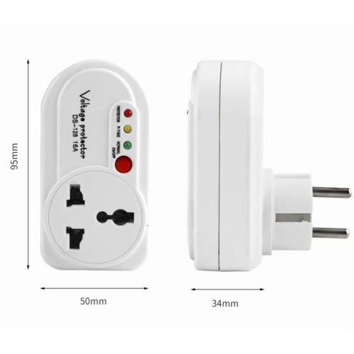 Generic Refrigerator power protector, voltage protection, automatic power off socket - white - image 2