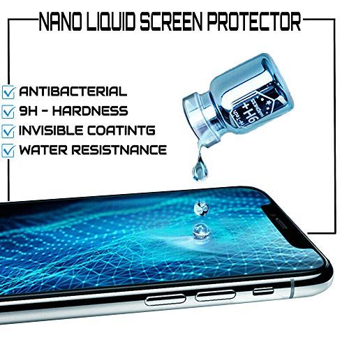  LIQUID GLASS Screen Protector for All Smartphones Tablets and  Watches Scratch and Shatter Resistant Wipe On Nano Protection for Up To 4  Devices - Bottle : Cell Phones & Accessories