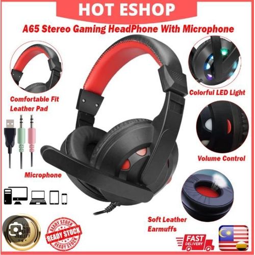 AD Multifunctional Luminous Gaming Headset - Multicolour - image 2