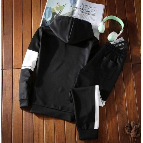 product_image_name-Fashion-Men's sports fashion printed hoodie with patchwork design, long-sleeved casual two-piece set-7