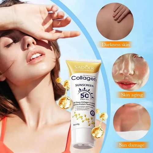 SADOER Collagen Whitening Sunscreen SPF 50 PA+++ (40g) - image 2