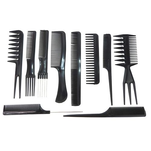 product_image_name-Generic-10-In-1 Professional Styling Combs Set - Black-2