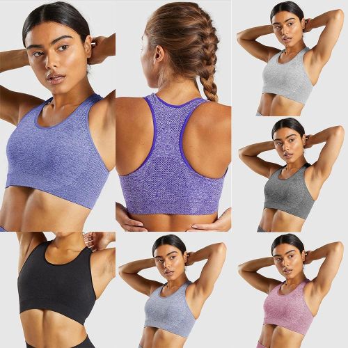 Shop Generic Women Sport Bra Yoga Vest Soft Racer Back Workout Fitness  Lounging Home Gym Lingerie Casual Crop Top Activewear Online