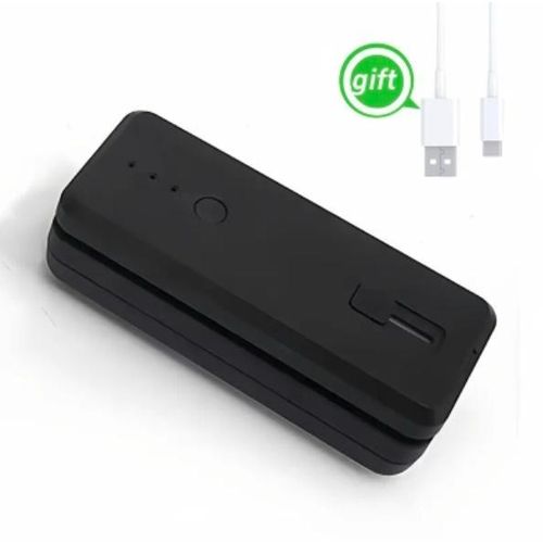 product_image_name-Generic-Portable Mini Sealing Machine 1300mAh USB Rechargeable Bag Resealer for Snack and Food Storage - Black-1