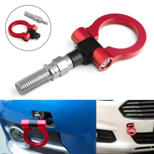 Shop Generic 18mm Tow Hook Ring JDM Red Aluminium Alloy Strap Ring Front  Rear Racing Turbo #Gold Red (red) Online