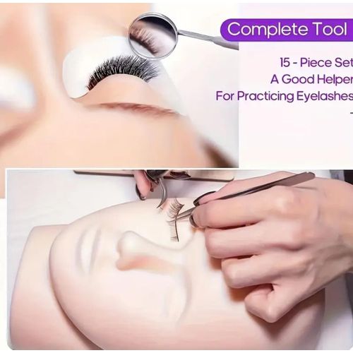 product_image_name-Generic-1 Head Makeup Manniquin Training Head (Beauty School, Salon & Home EyeLash Extension /Facial Makeup Practice) - Soft Just Like Human Head/Face - Pink-4